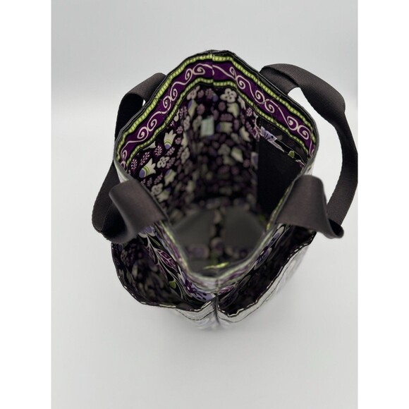 Vera Bradley Shower Caddy Plum Petals Mesh Bottom Vinyl Travel College Bath - Picture 3 of 14